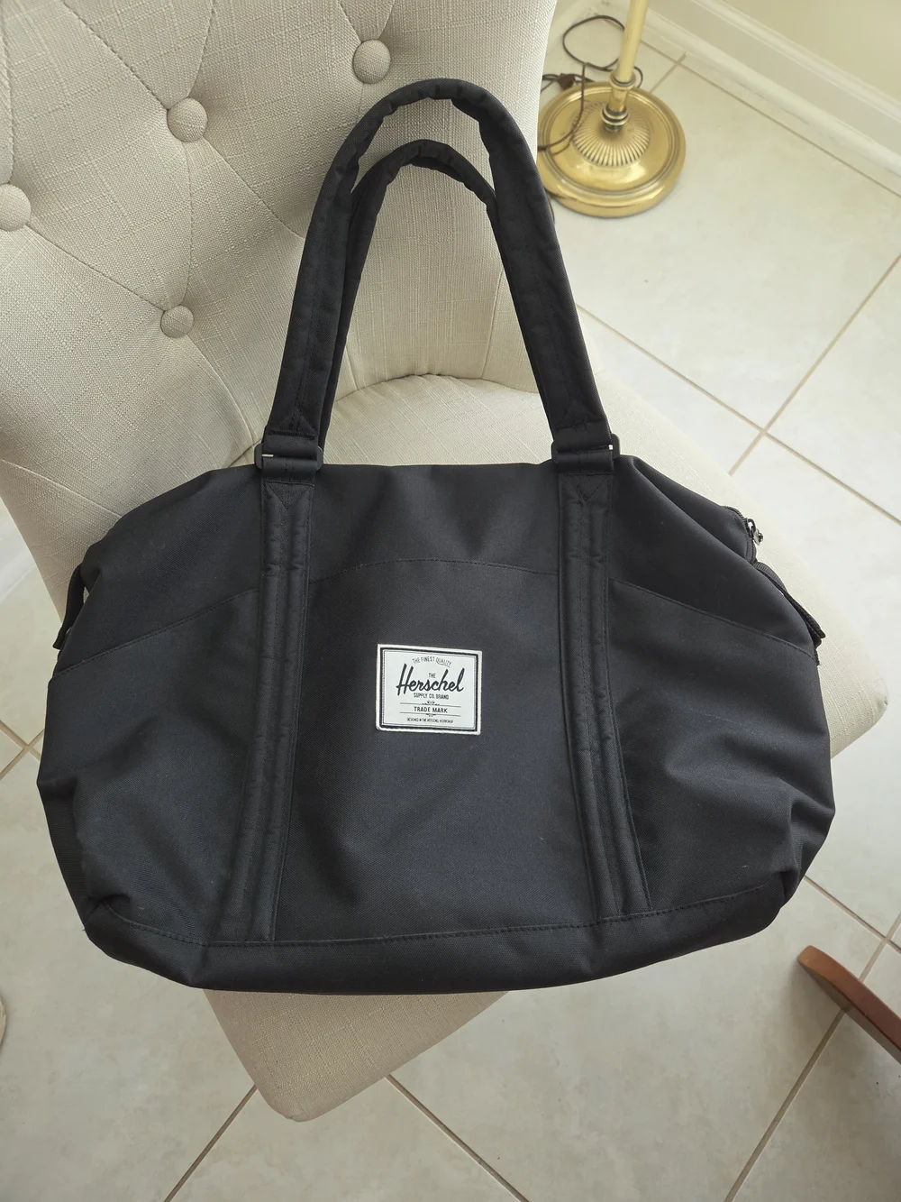 Herschel Supply Company Black Duffel Diaper Bag